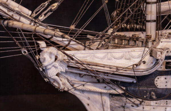 Napoleonic Prisoner of War Model of a 2nd Rate Ship of 72 Guns - Image 14