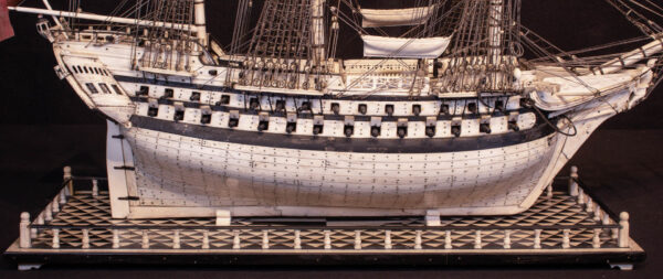 Napoleonic Prisoner of War Model of a 2nd Rate Ship of 72 Guns - Image 16