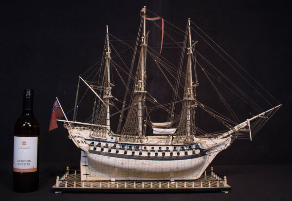Napoleonic Prisoner of War Model of a 2nd Rate Ship of 72 Guns - Image 17