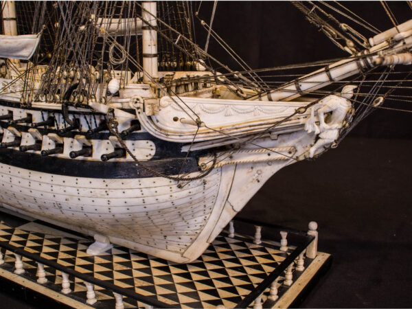 Napoleonic Prisoner of War Model of a 2nd Rate Ship of 72 Guns - Image 8