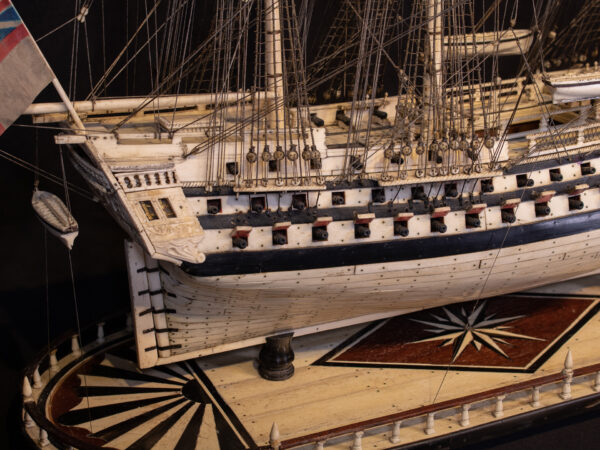 Napoleonic Prisoner of War Model of the Ship HMS ALEXANDER - Image 11