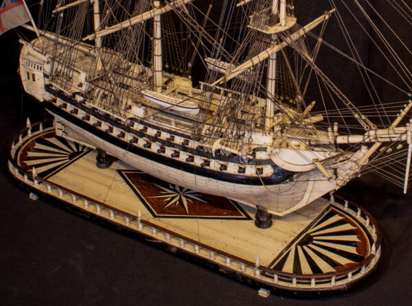 Napoleonic Prisoner of War Model of the Ship HMS ALEXANDER - Image 12