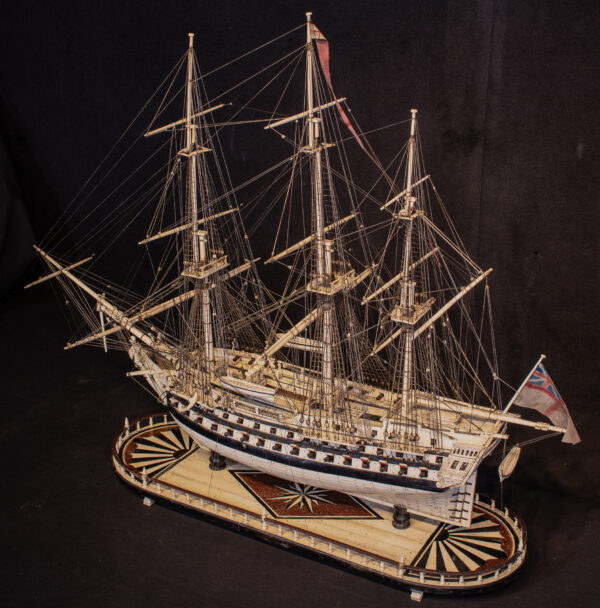 Napoleonic Prisoner of War Model of the Ship HMS ALEXANDER - Image 3