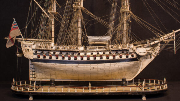 Napoleonic Prisoner of War Model of the Ship HMS ALEXANDER - Image 5