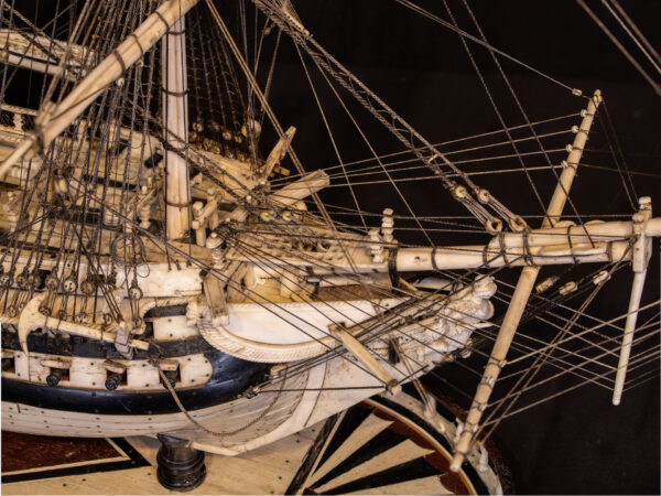 Napoleonic Prisoner of War Model of the Ship HMS ALEXANDER - Image 9