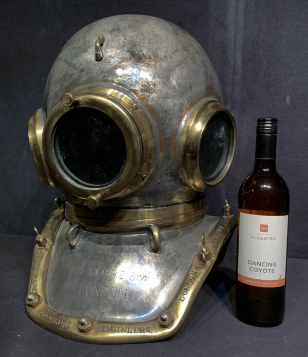 Period Style Three Light, 12 Bolt C.E. Heinke Dive Helmet - Image 16