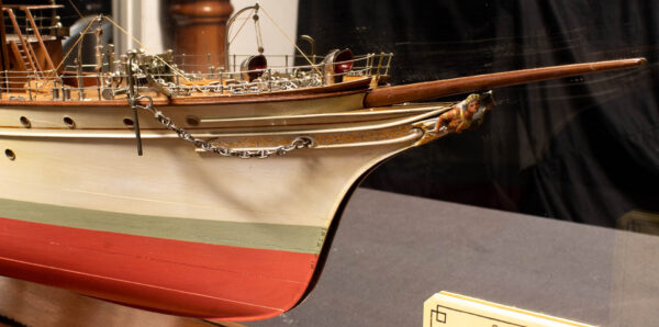 Cased Builders Dockyard Half Hull Model of the Steam Yacht TUSCARORA - Image 11