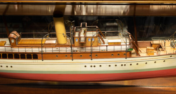 Cased Builders Dockyard Half Hull Model of the Steam Yacht TUSCARORA - Image 5
