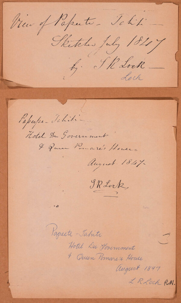 A Wonderful Collection of Seven Paintings of Tahiti by Royal Naval Officer SR Lock - Image 10