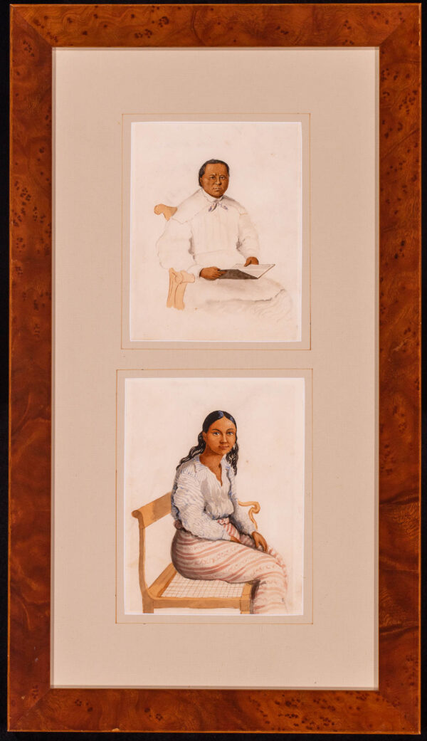 A Wonderful Collection of Seven Paintings of Tahiti by Royal Naval Officer SR Lock - Image 11