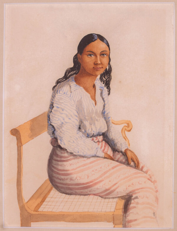 A Wonderful Collection of Seven Paintings of Tahiti by Royal Naval Officer SR Lock - Image 13