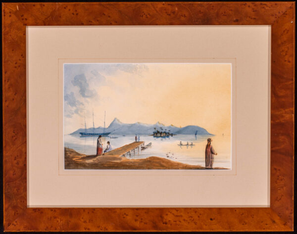 A Wonderful Collection of Seven Paintings of Tahiti by Royal Naval Officer SR Lock - Image 17