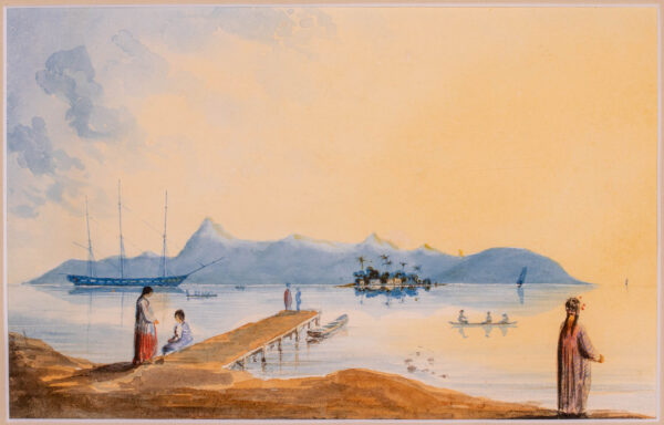 A Wonderful Collection of Seven Paintings of Tahiti by Royal Naval Officer SR Lock - Image 18