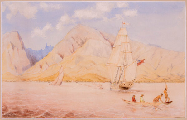 A Wonderful Collection of Seven Paintings of Tahiti by Royal Naval Officer SR Lock - Image 2