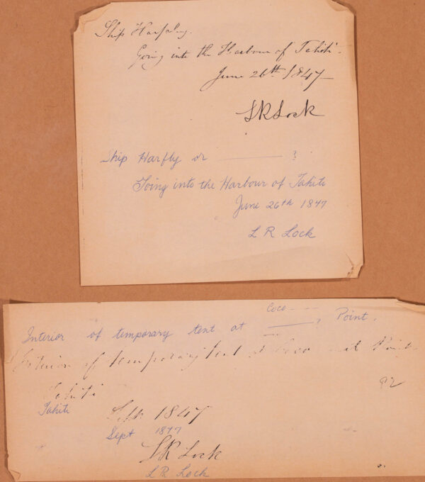 A Wonderful Collection of Seven Paintings of Tahiti by Royal Naval Officer SR Lock - Image 5