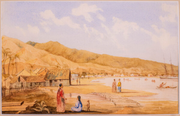 A Wonderful Collection of Seven Paintings of Tahiti by Royal Naval Officer SR Lock - Image 7