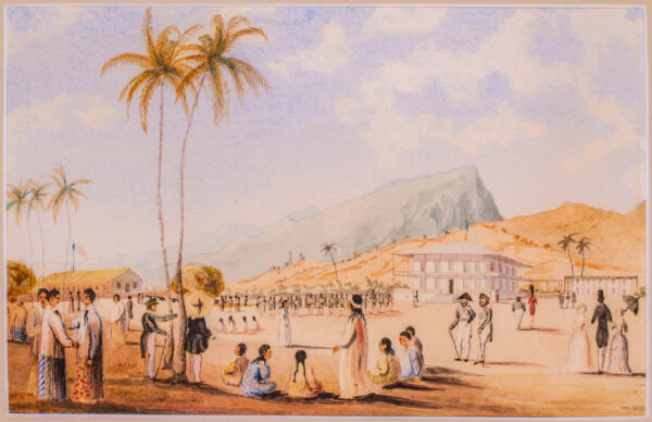 A Wonderful Collection of Seven Paintings of Tahiti by Royal Naval Officer SR Lock - Image 8