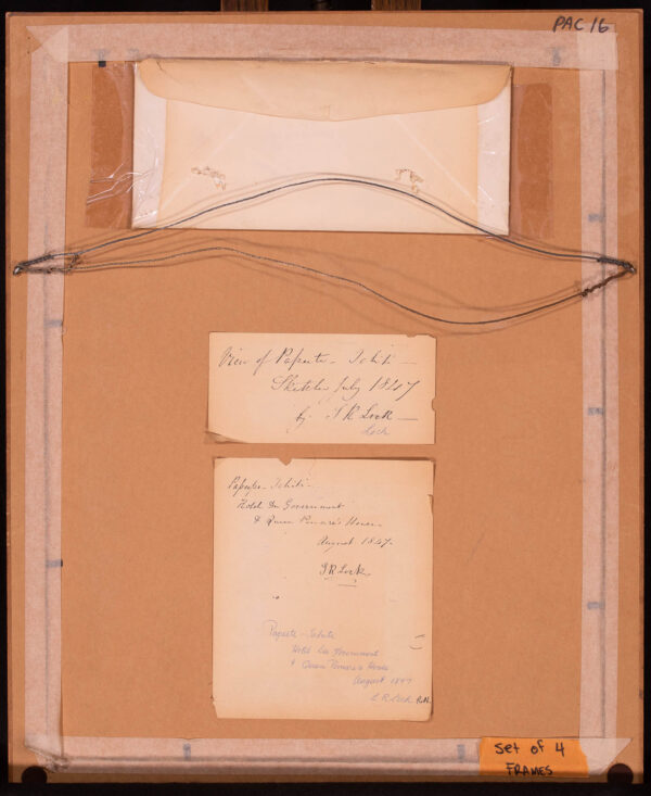 A Wonderful Collection of Seven Paintings of Tahiti by Royal Naval Officer SR Lock - Image 9