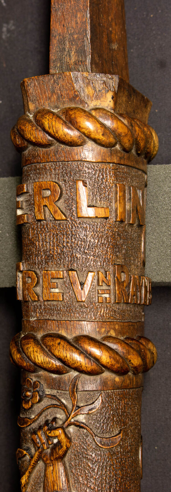 Outstanding Carved Yacht Tiller Arm from MERLIN - Image 11
