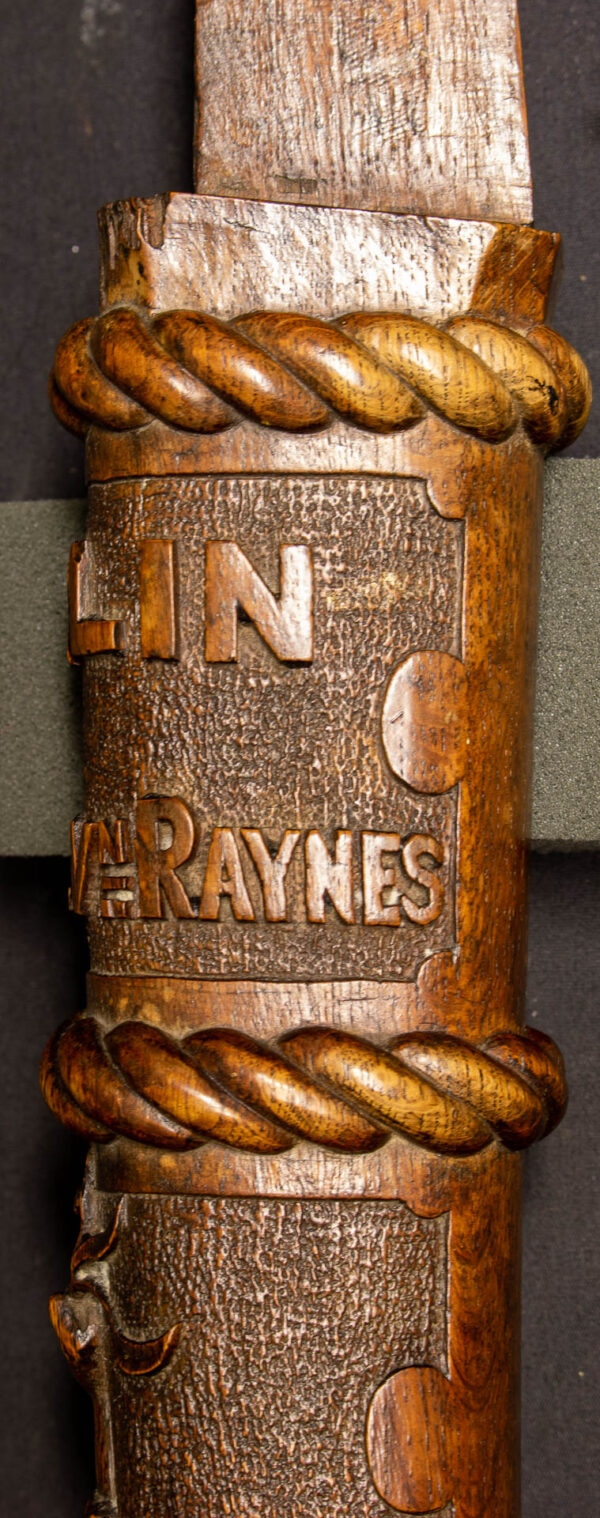Outstanding Carved Yacht Tiller Arm from MERLIN - Image 12