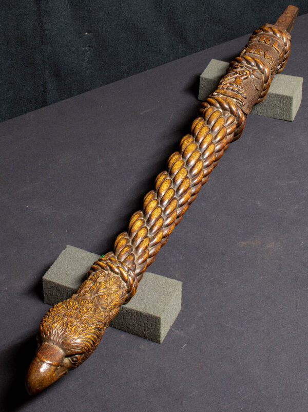 Outstanding Carved Yacht Tiller Arm from MERLIN - Image 13