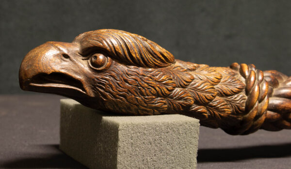 Outstanding Carved Yacht Tiller Arm from MERLIN - Image 4