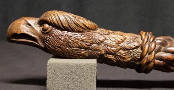 Outstanding Carved Yacht Tiller Arm from MERLIN - Image 5