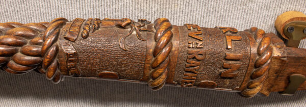 Outstanding Carved Yacht Tiller Arm from MERLIN - Image 8