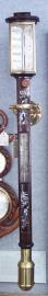 Rosewood Inlaid Gimaballed Marine Barometer