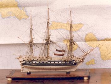Napoleonic Prisoner-of-War Model of a Warship