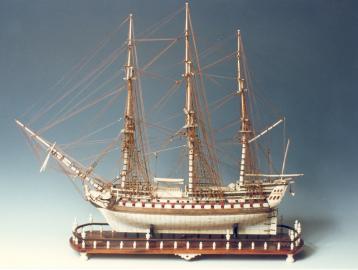 Napoleonic Prisoner of War Model of British Frigate HMS ALBION