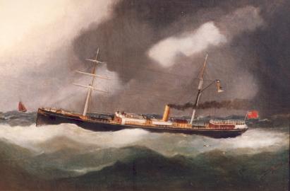 Portrait of the Steam/Sail CHARLES HOWARD off Le Havre