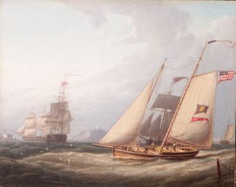 American Schooner in Boston Harbor