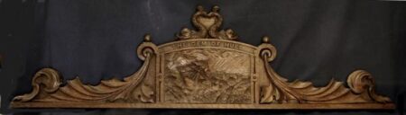 Carved Oak Pediment From the Ship GEM of Hull