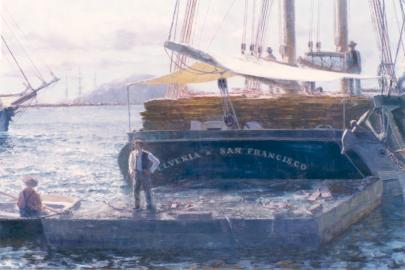 IVANHOE and ELVENIA at San Pedro, 1887