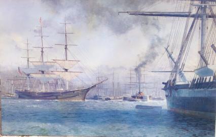 COMET Departing San Francisco, December 27, 1853