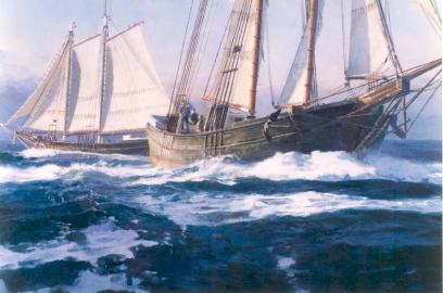MARY D. POMEROY at Sea