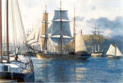 JULIA ANN Approaching San Francisco Harbor, 1852