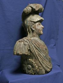 Carved Ship's Figurehead of Roman Warrior