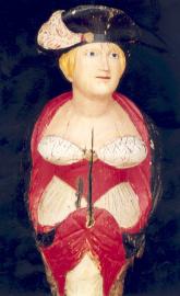 Carved Ship's Figurehead of Scottish Society Woman