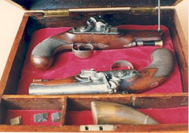Wesley Richard's Pair of Flintlock Pistols,  1815