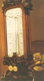Heavly Carved and Ornate Gimbeled Barometer