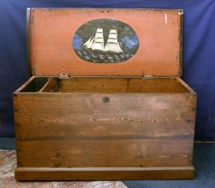Sailors Sea Chest from Ship LIGHTNING
