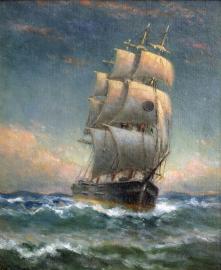 Black Ball Clipper on the Pacific Ocean
