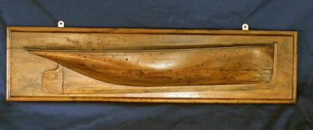 Builders Half Model of a Plum Bow Cutter Yacht