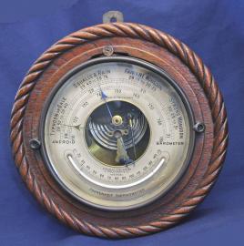 Very Rare Typhoon Aneroid Barometer For Use In The Far East,  Specially Designed by G.Falconer  & Co. -Hong Kong