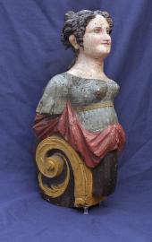 Period Miniature Figurehead of A Lady