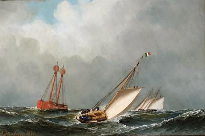 VISION & DAUNTLESS Off Sandy Hook Lightship