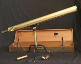 Rare American Made Brass Telescope by Pike, New York