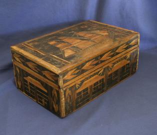 Napoleonic Prisoner Of War Straw Box